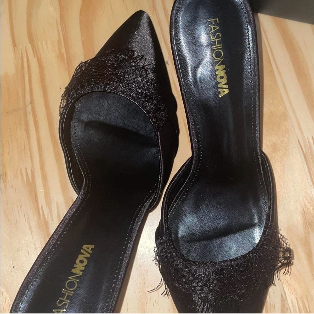 Fashion Nova Elegant Black Heels